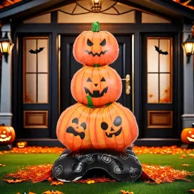 Felfújható tök, fólialufi 120x47 cm - Halloween - ÚJ