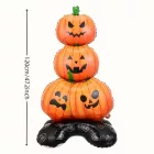 Felfújható tök, fólialufi 120x47 cm - Halloween - ÚJ