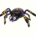 Felfújható fekete pók, fólialufi 62x99,5 cm - Halloween - ÚJ