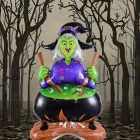Felfújható boszorkány, fólialufi 113x67 cm - Halloween - ÚJ