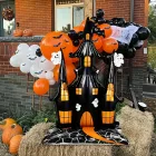 Felfújható extra nagy gótikus várkastély, fólialufi 150x106 cm - Halloween - ÚJ