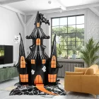 Felfújható extra nagy gótikus várkastély, fólialufi 150x106 cm - Halloween - ÚJ