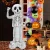 Felfújható fehér csontváz, fólialufi 82x154 cm - Halloween - ÚJ