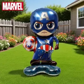   Felfújható Amerika Kapitány, fólialufi - Captain America - 55 cm magas - ÚJ