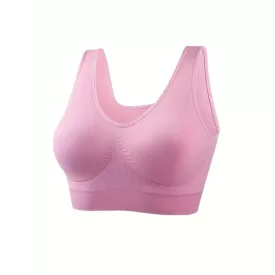 Női XL-es rózsaszín sportmelltartó - ÚJ