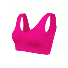 Női XL-es pink sportmelltartó - ÚJ