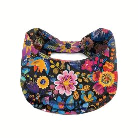 Női virágos széles fejpánt - ÚJ
