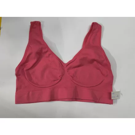Női 4XL-es korallszínű sportmelltartó - ÚJ