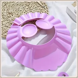   Baba zuhany karima, hajmosó karima fülvédővel, rózsaszín - ÚJ