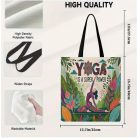 Erős füles jógás bevásárlótáska, szatyor, Yoga - ÚJ 