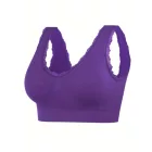 Női 2XL-es lila csipkés sportmelltartó - ÚJ