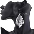 Kék rombusz alakú könnyű fülbevaló - ÚJ