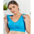 Női 5XL-es kék sportmelltartó - ÚJ