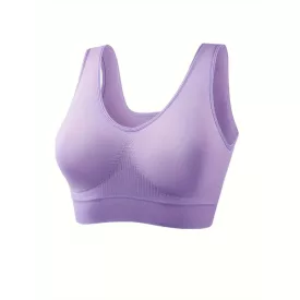 Női 5XL-es világoslila sportmelltartó - ÚJ