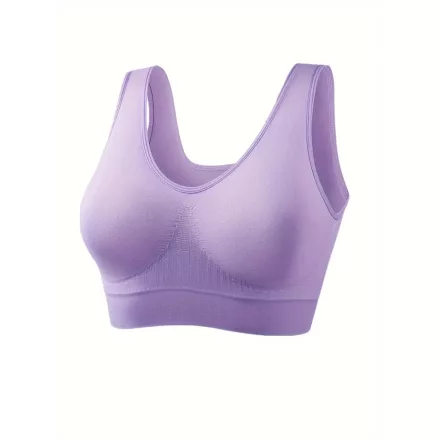 Női 5XL-es világoslila sportmelltartó - ÚJ