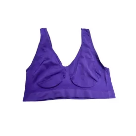 Női 5XL-es sötétlila sportmelltartó - ÚJ