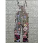 Női XL-es szürke kantáros nadrág, bohém nyári overall, playsuit - ÚJ