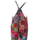 Női nagyméretű bohém mintás színes nyári overall, playsuit - ÚJ