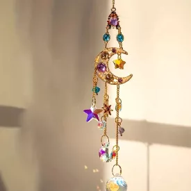 Holdas kristály szélcsengő, szélharang - ÚJ 