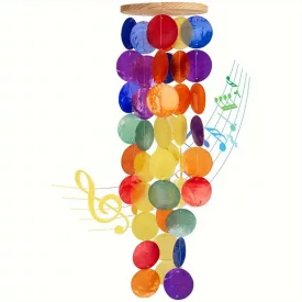 Színes szélcsengő, szélharang, 30 koronggal - ÚJ 