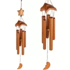 Kézzel készített bambusz szélcsengő, szélharang rusztikus stílusban - ÚJ 