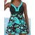Női 2XL-es fekete-türkiz tankini - ÚJ