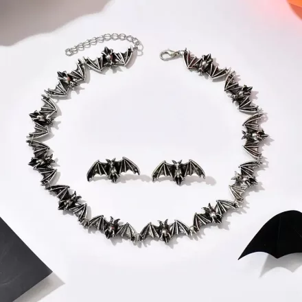 Denevéres ékszer szett - Halloween - ÚJ