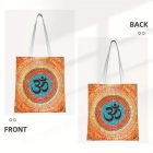 Narancssárga OM mintás erős vászon anyagú táska, textil táska, bevásárlótáska - ÚJ 