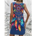 Női kék álomfogós miniruha - ÚJ