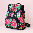 GUDAOBELL női hímzett virágos hátizsák, vintage stílus, pünkösdi rózsa - ÚJ