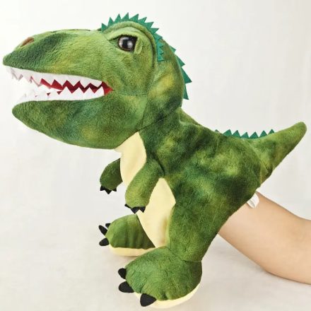 Tyrannosaurus Rex dínó, dinoszaurusz plüss kézbáb - ÚJ