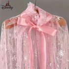 100 cm hosszú rózsaszín csillogó kapucnis palást - ÚJ