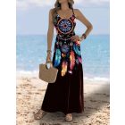 Női fekete álomfogós maxiruha - ÚJ