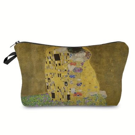 Festményes kozmetikai táska, neszesszer - Klimt: A Csók - ÚJ