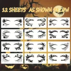 12 db szemkörnyéki ideiglenes tetoválás - Halloween - ÚJ