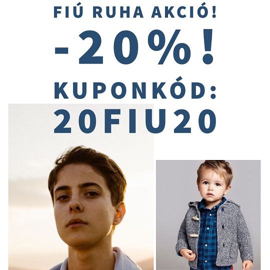 Fiú ruha vásár! -20%!