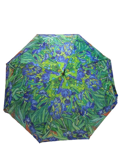Festményes nagyméretű automata esernyő - Van Gogh: Íriszek - ÚJ