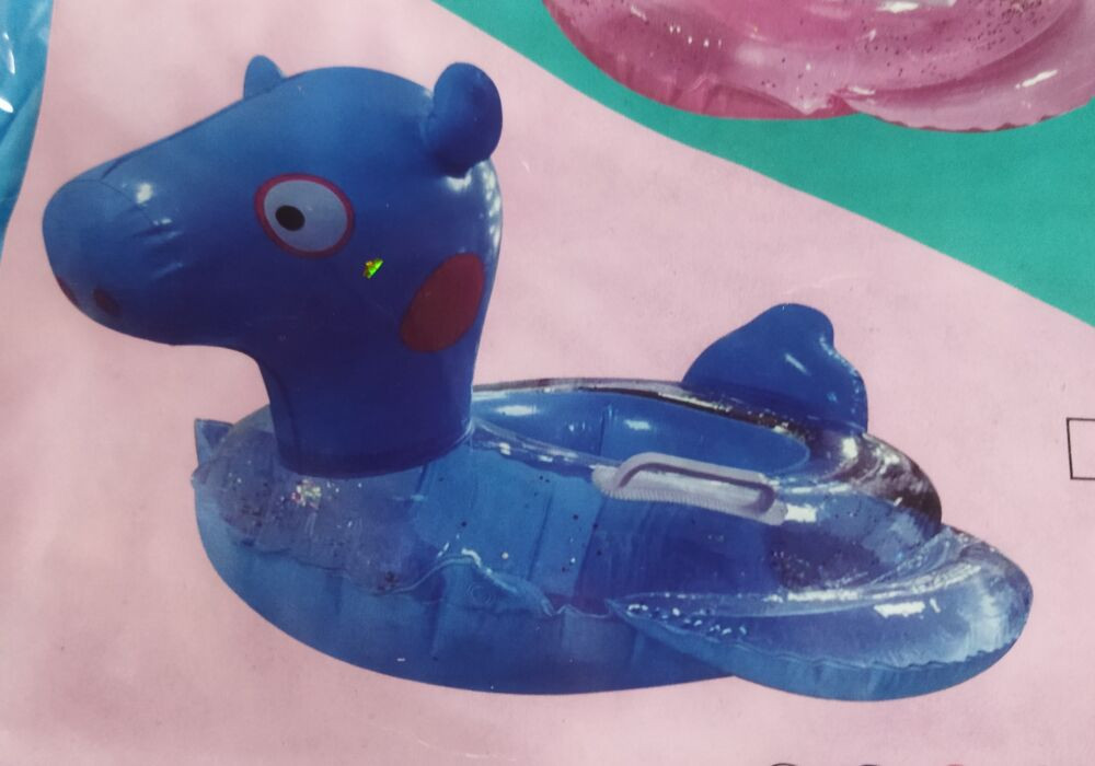 Kék beleülős kapaszkodós úszógumi - Peppa Pig - ÚJ