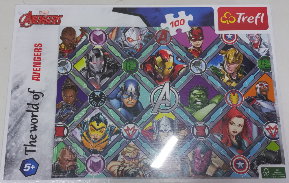 100 db-os puzzle, kirakó - Trefl - Avengers - Marvel - ÚJ