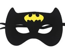 Fekete-sárga filc maszk - Batman - ÚJ