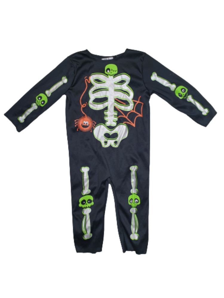 Kb 2 évesre fekete csontvázas jelmezruha - Tesco - Halloween