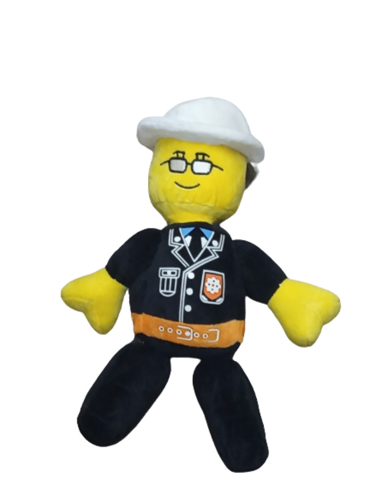 Fekete plüss figura, rendőr - Lego City Movie - ÚJ