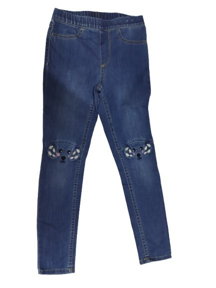 128-as kék kutyusos leggings jellegű farmernadrág, jeggings - H&M