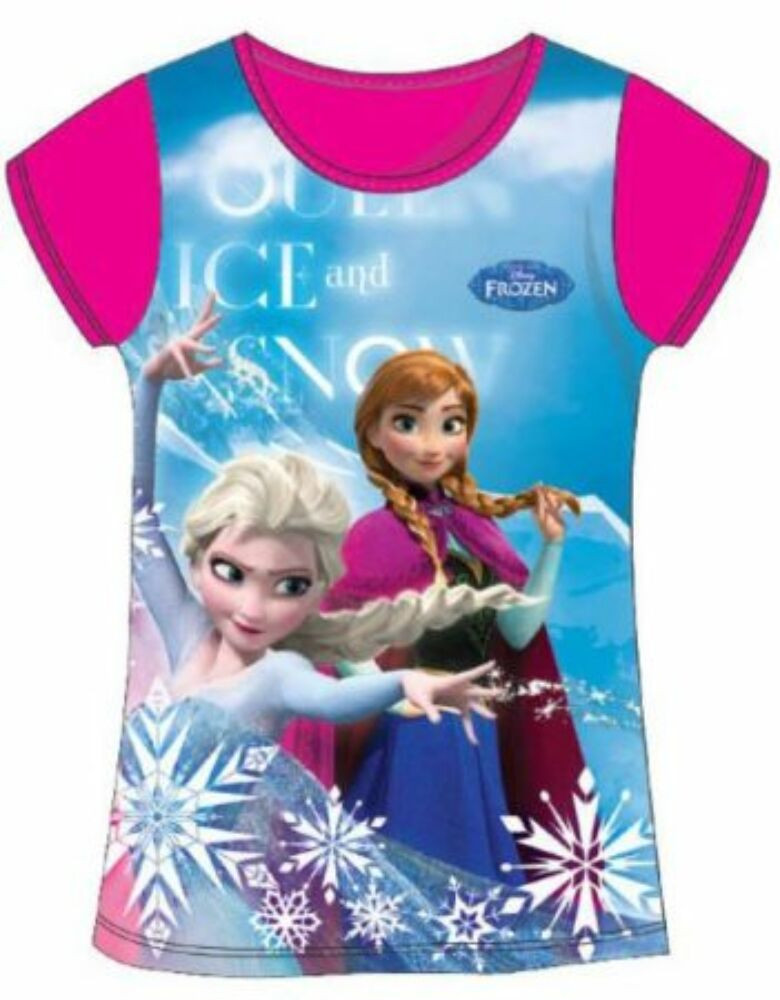 104-es mályvaszínű póló - Frozen, Jégvarázs - ÚJ