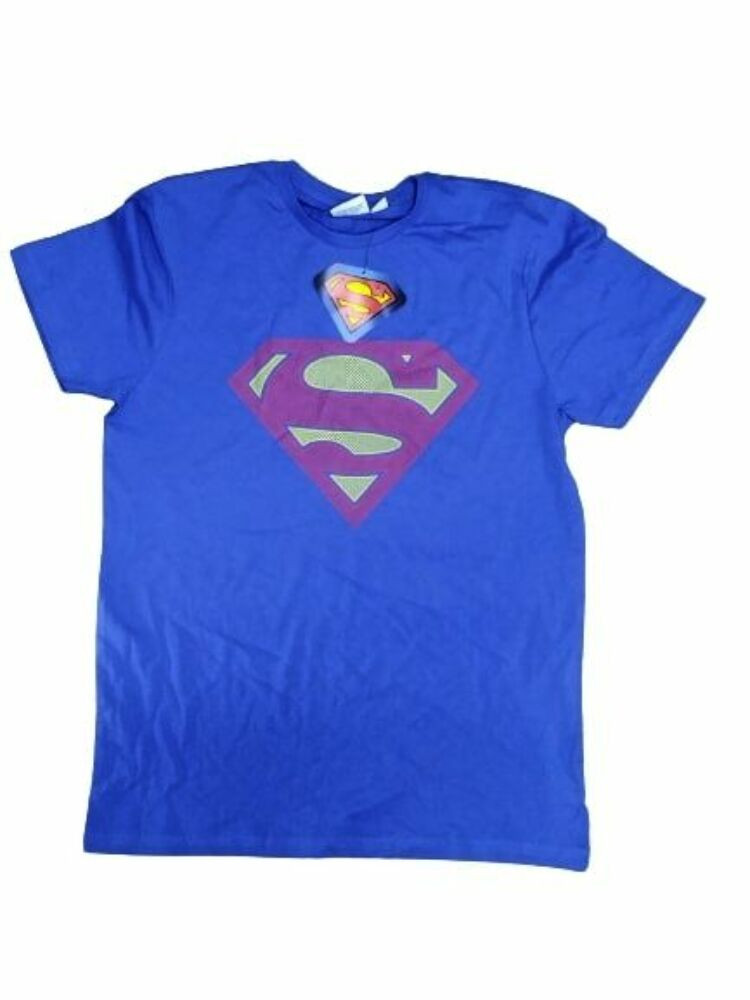 Férfi M-es kék póló - Superman - ÚJ