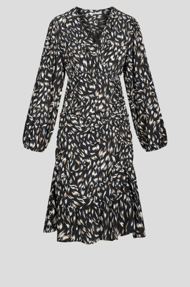 Női M-es (38-as) khaki-fekete mintás ruha - Orsay - ÚJ
